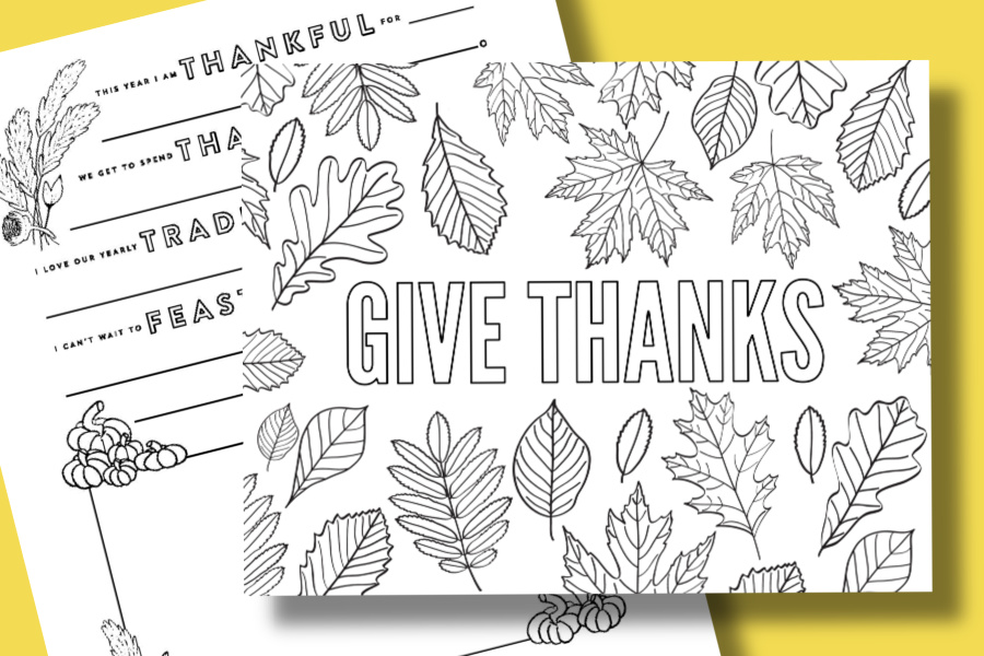 Free thanksgiving coloring pages to help children express gratitude cool mom picks