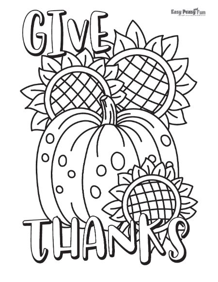 Printable thanksgiving coloring pages many free printables