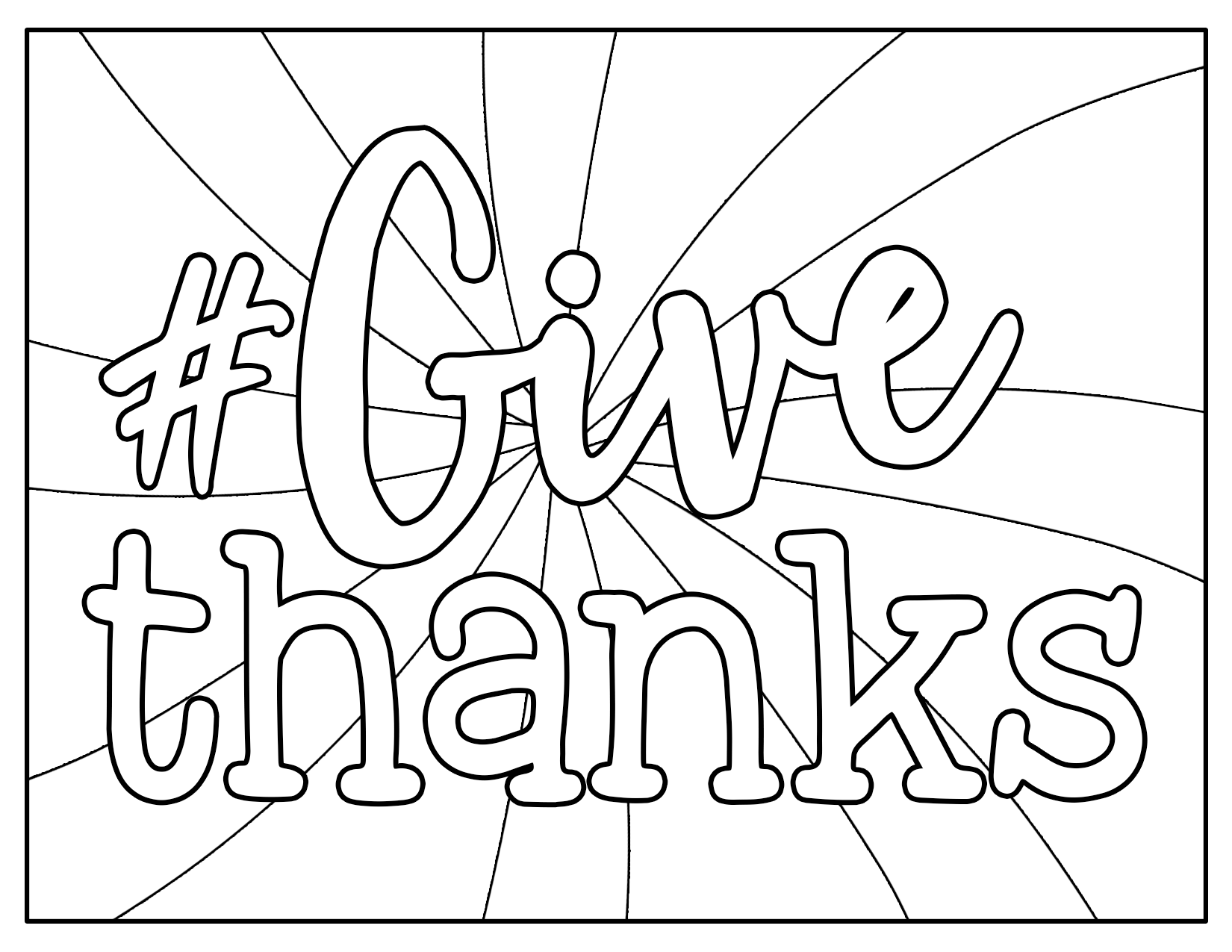 Givethanks coloring page â rebecca j greenwood