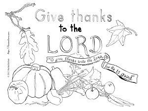 Psalms coloring page for kids