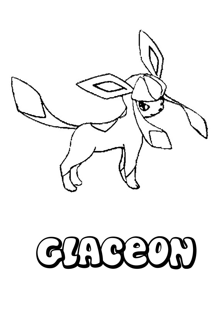 Glaceon coloring pages
