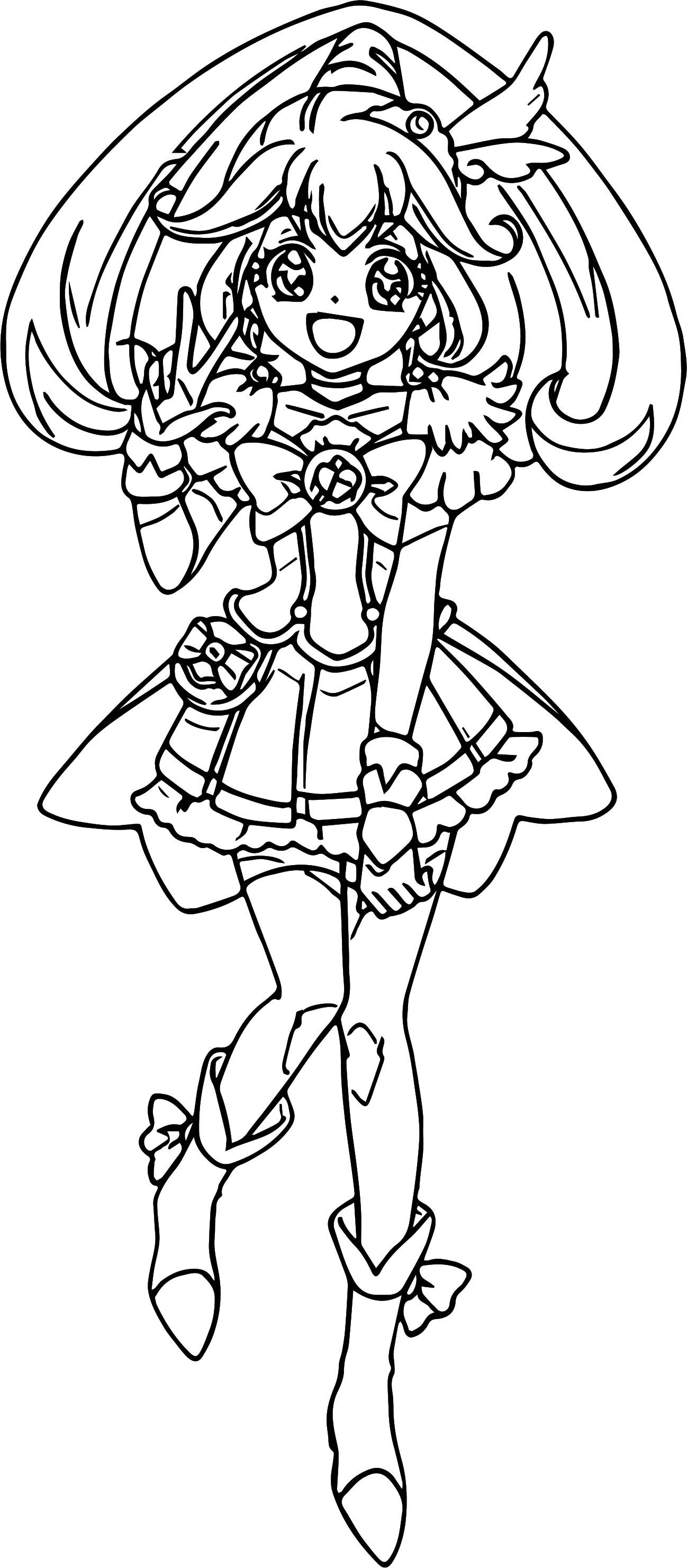 Pretty image of glitter force coloring pages
