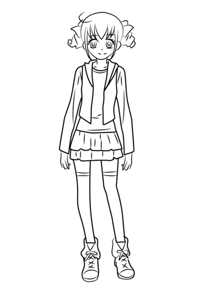 Hoshizora miyuki from glitter force coloring page