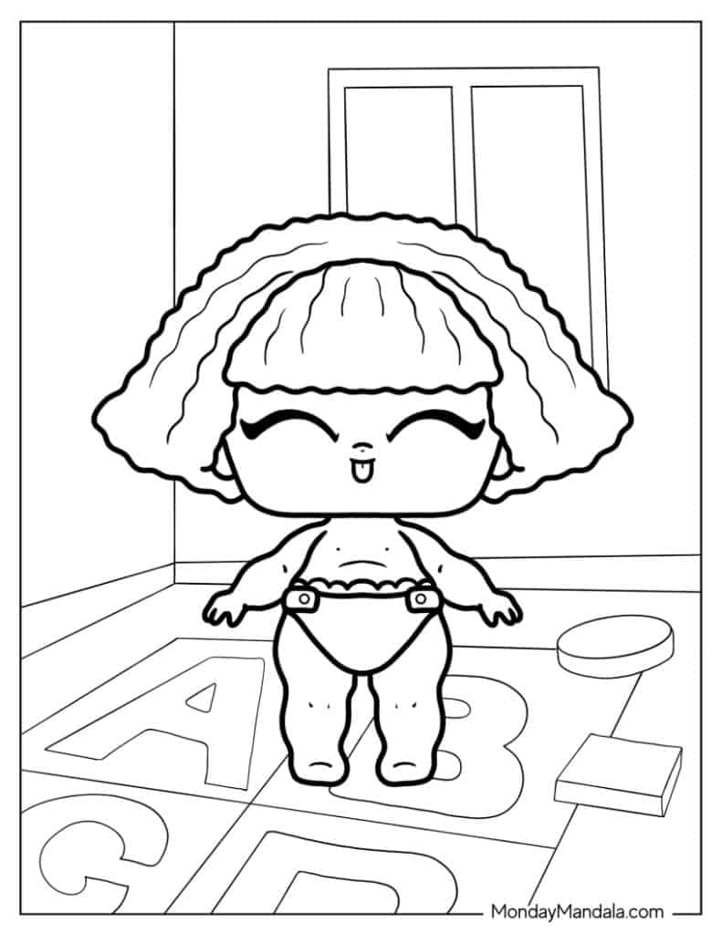 Lol surprise coloring pages free pdf printables