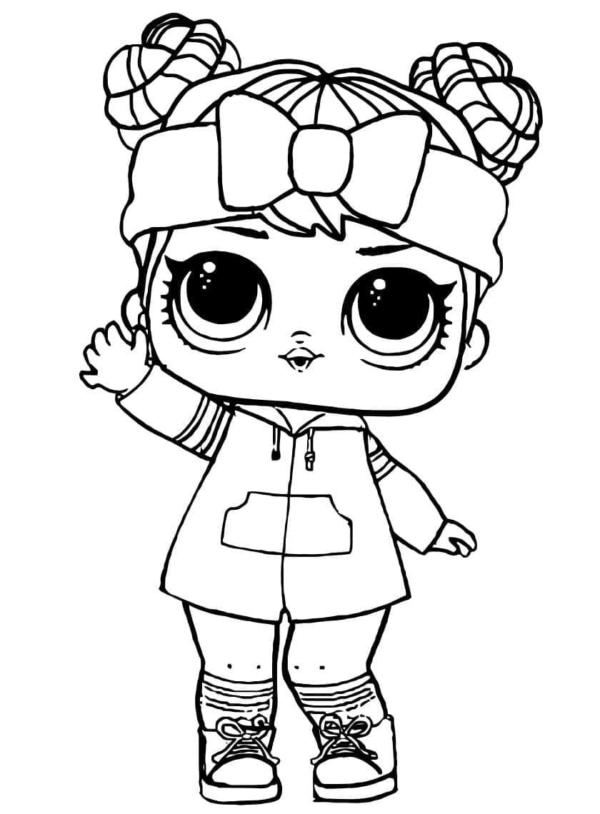Babe in the woods lol surprise doll coloring page