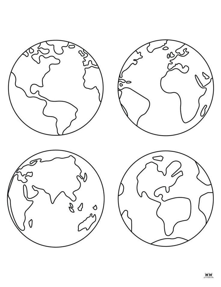 Earth coloring pages