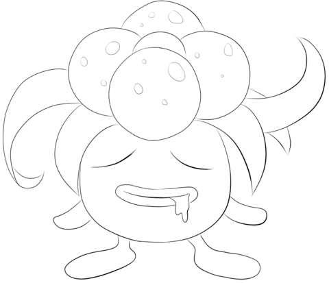 Gloom coloring page free printable coloring pages pokemon coloring pages coloring pages free printable coloring pages