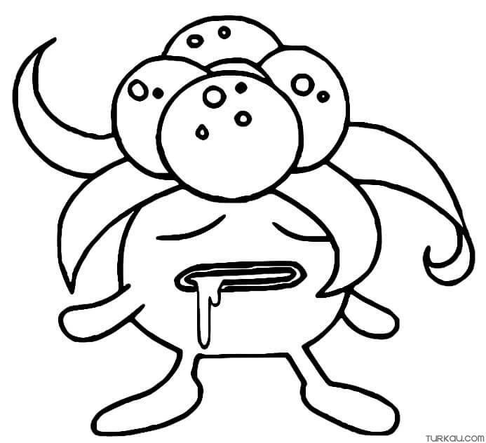 Pokemon gloom coloring page