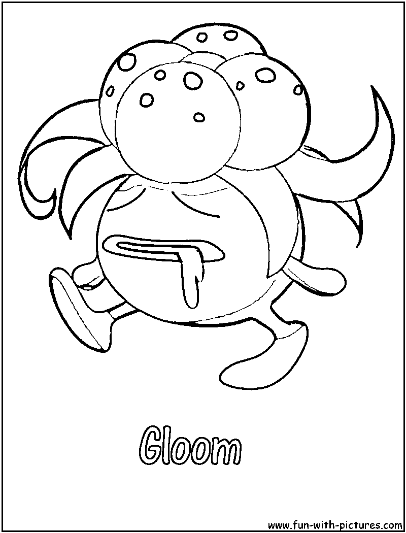Gloom coloring page
