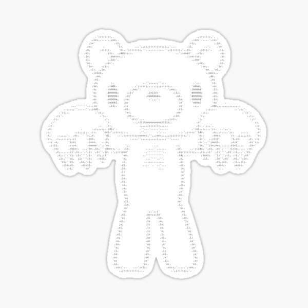 Gloomy bear print sticker for sale by valentn