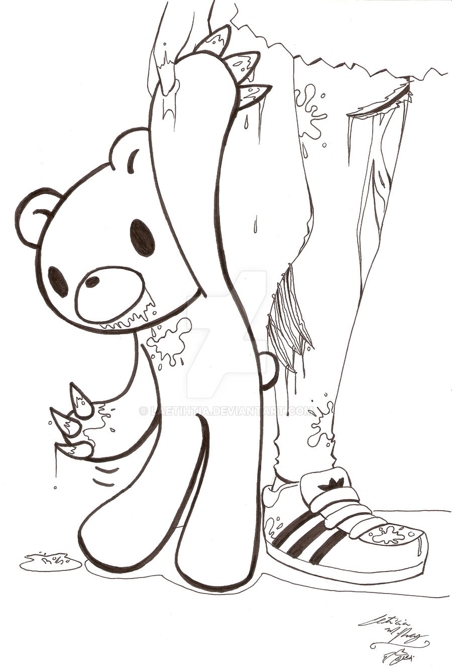 Gloomy bear by laetihtia on