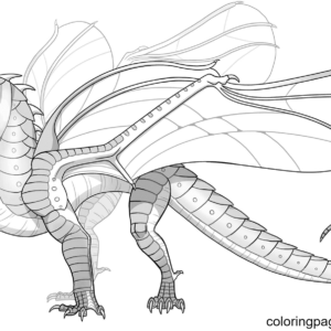 Wings of fire coloring pages printable for free download