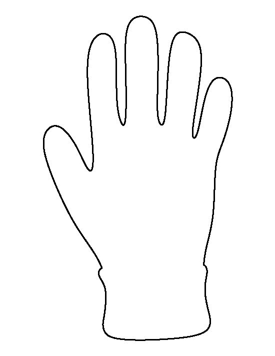 Glove pattern use the printable outline for crafts creating stencils scrapbooking and more free pdf â glove pattern templates printable free baby books diy