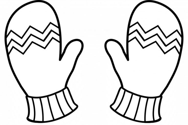 Mittens coloring pages