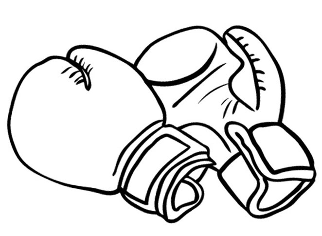 Boxing coloring pages