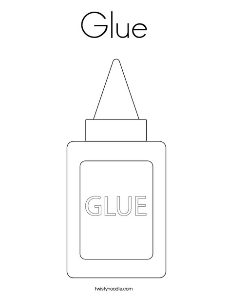 Glue coloring page