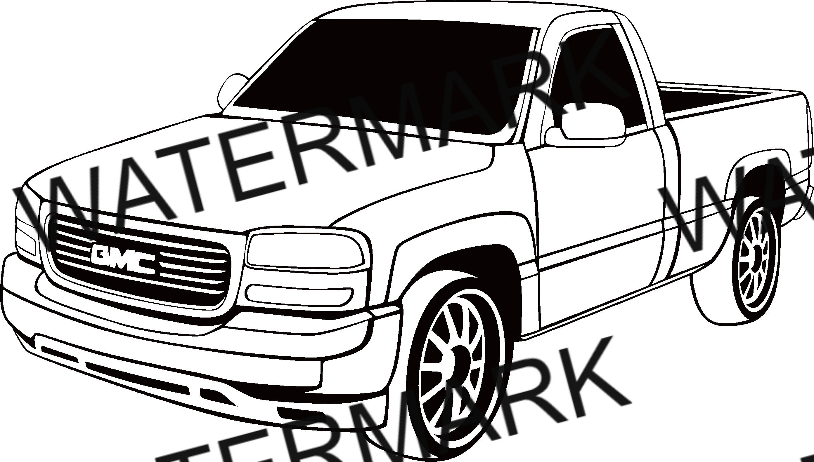 Gmc truck svg