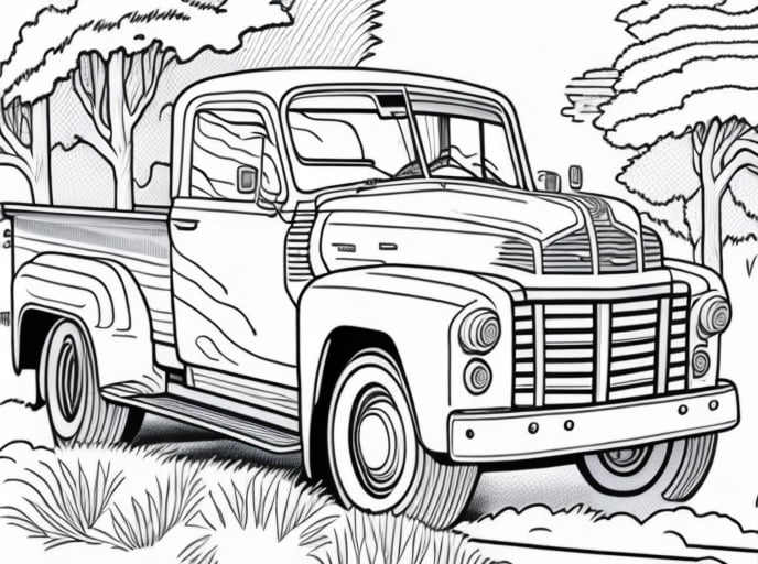 Gmc truck coloring pages for free printable enjoyment