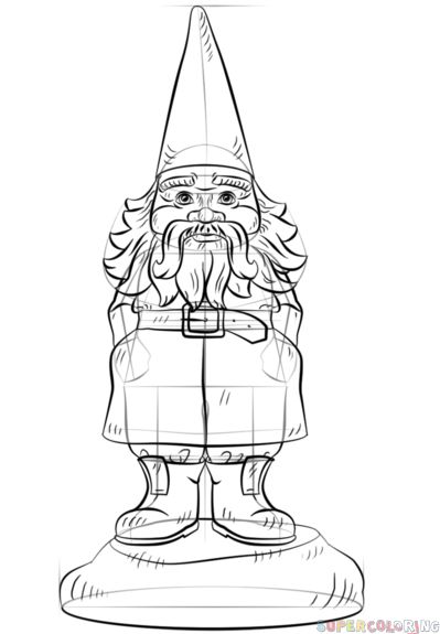 How to draw a gnome step by step drawing tutorials drawing tutorial drawings fox art