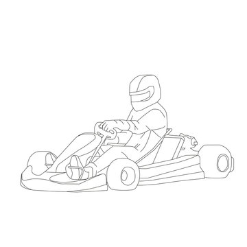 Go kart vector images â browse photos vectors and video