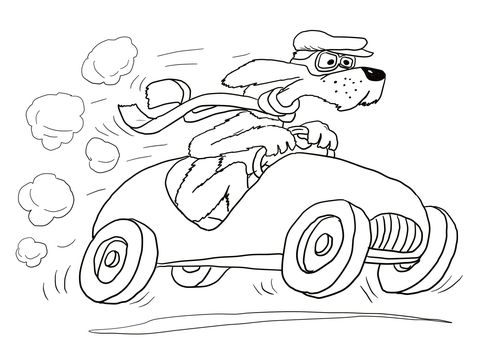 Go dog go coloring page from go dog go category select from printable crafts of cartoons natuâ dr seuss coloring pages go dog go dog coloring page