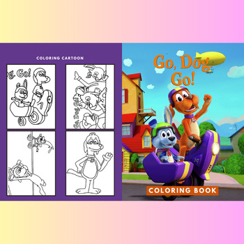 Go dog go coloring pages for students preschool pre