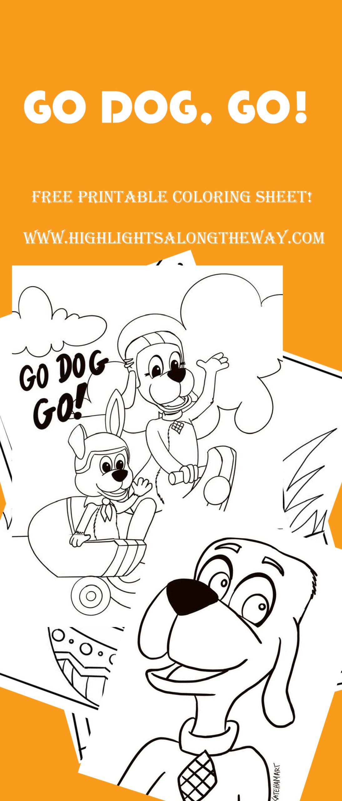Go dog go coloring sheets