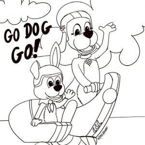 Go dog go coloring sheets