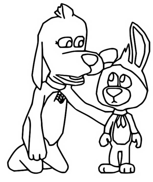 Coloring page go dog go scooch pooch tag barker