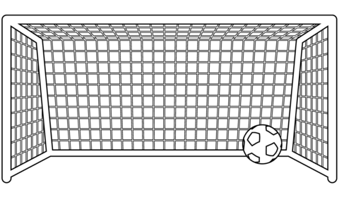 Goal post football coloring page free printable coloring pages
