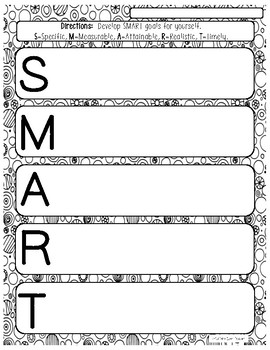Smart goals for leadership activity pages dollar deal by caffeine queen teacher