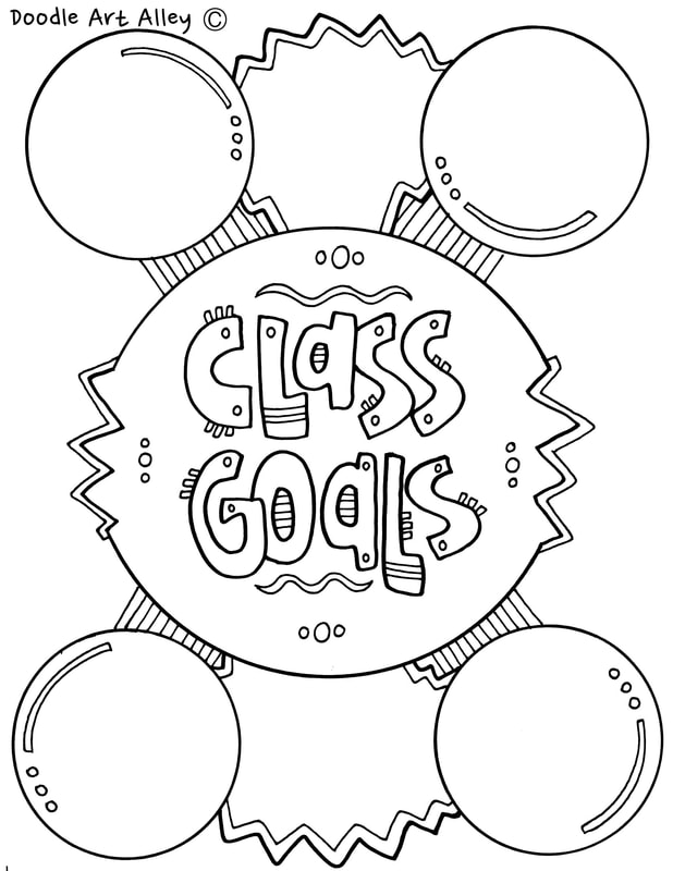 Goal setting coloring pages