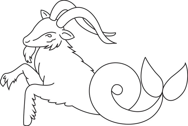 Immagini foto stock oggetti d e immagini vettoriali capricorn coloring pages