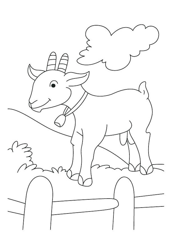 Coloring pages goat coloring page