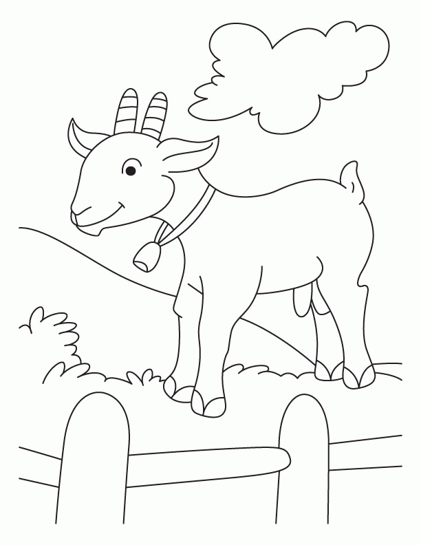 Goat coloring pages printable for free download