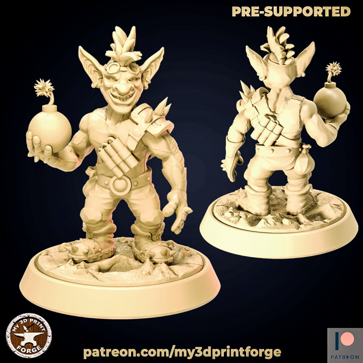 D printable goblin bomber nr by mydprintforge
