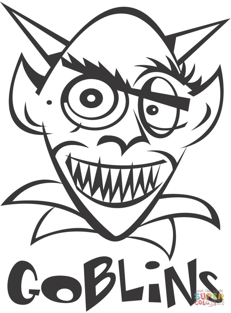 Goblin coloring page free printable coloring pages