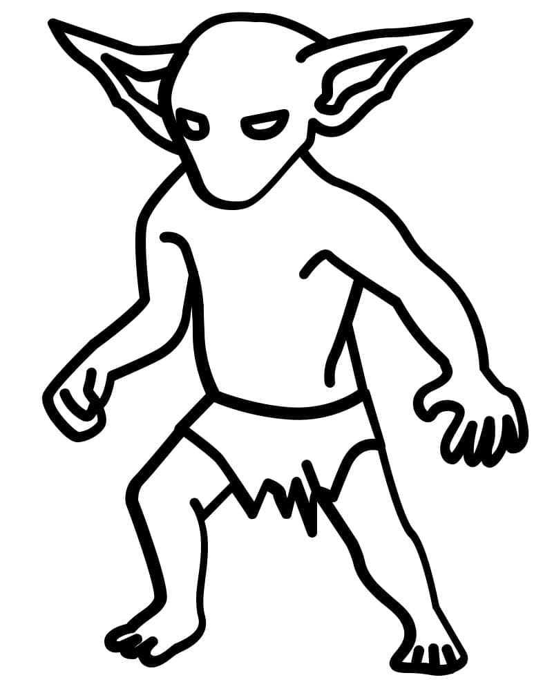 Goblin coloring pages