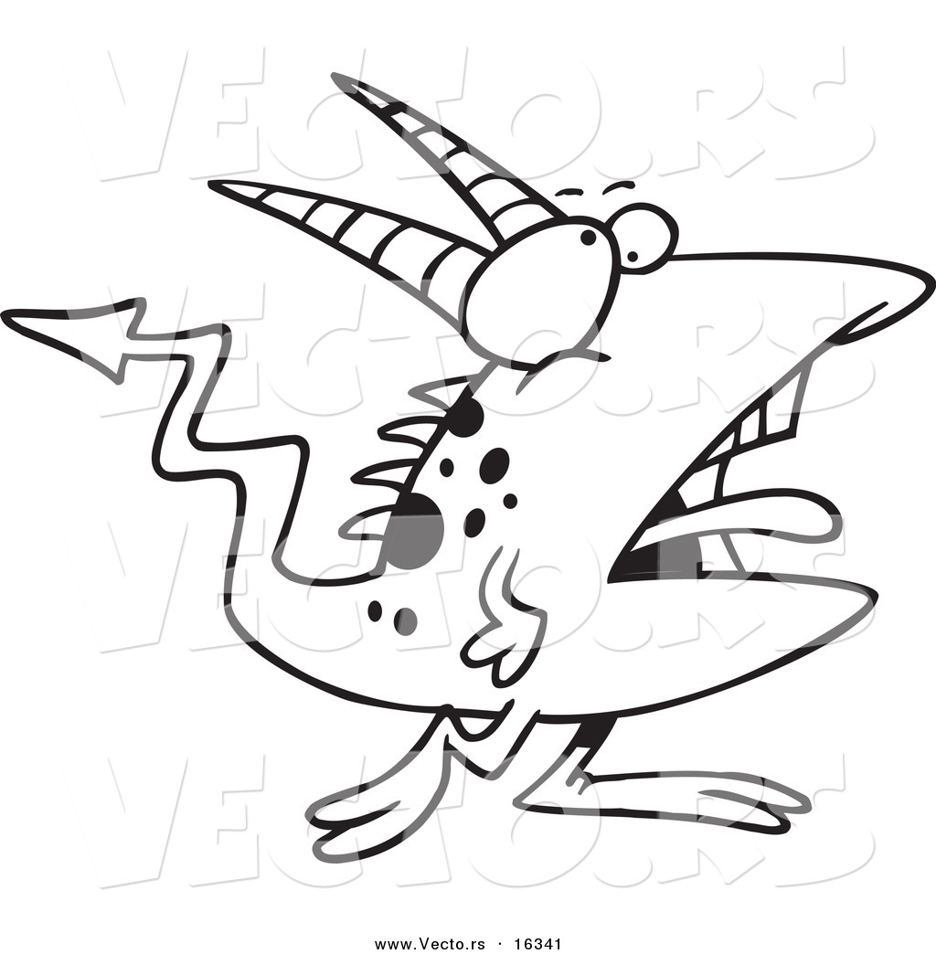 R of a cartoon speckled goblin
