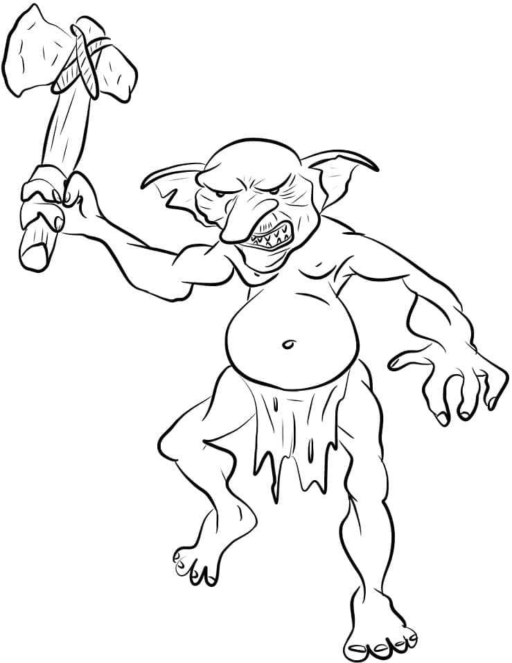 Goblin coloring pages