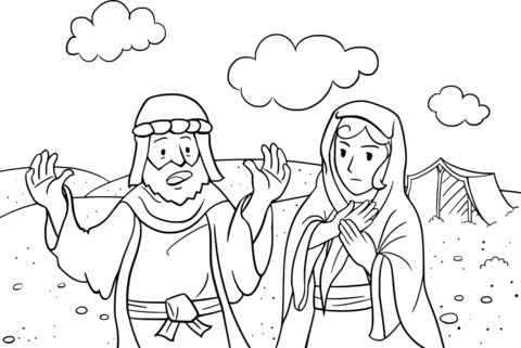 Abram is called by god coloring page free printable coloring pages
