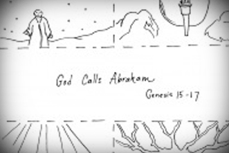 Free printable god calls abraham coloring page