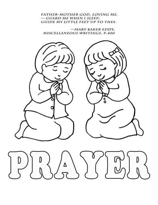Jesus hears me when i pray coloring page