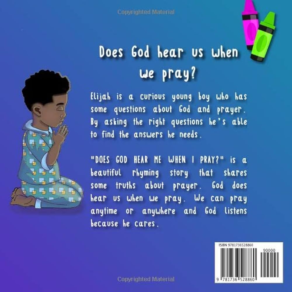 Does god hear me when i pray boy a coloring book buckley lakisha m yalcin elena books