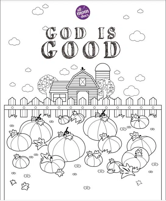 Add a little hope to your day with our god is good coloring page