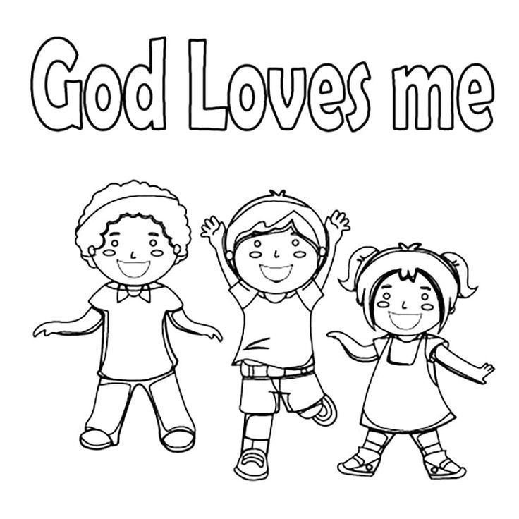 Print god loves me coloring pages god loves me gods love coloring pages