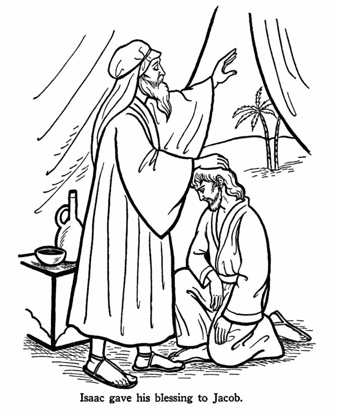 Jacob and esau coloring pages