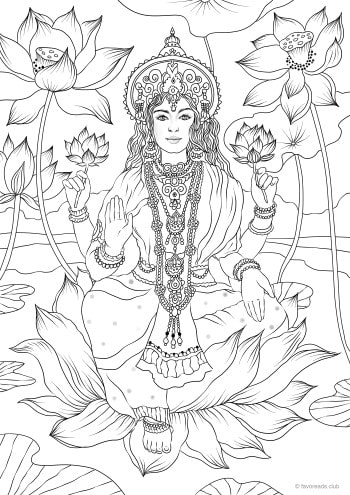 Goddess â favoreads coloring club