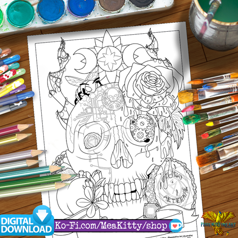 Adult coloring page terrarium plex