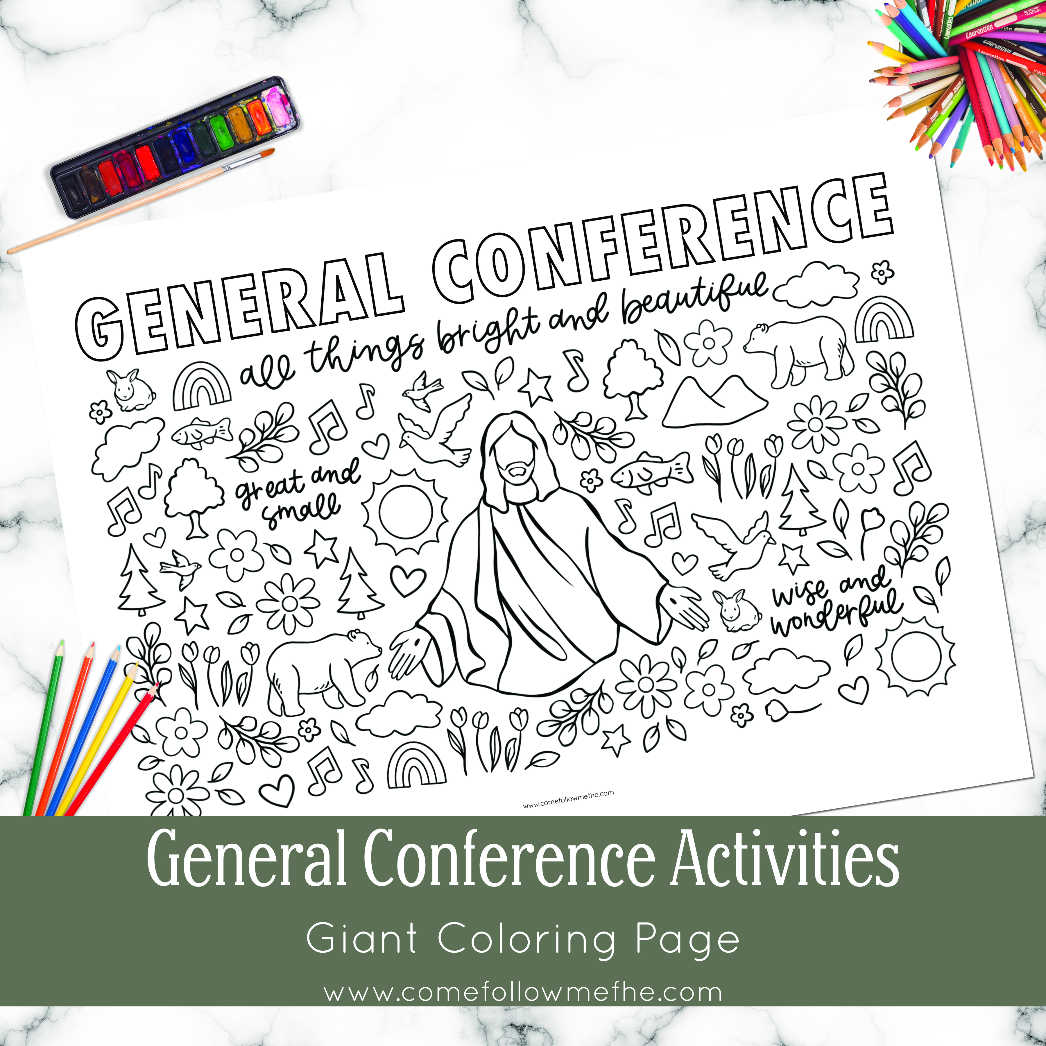 General conference giant coloring page